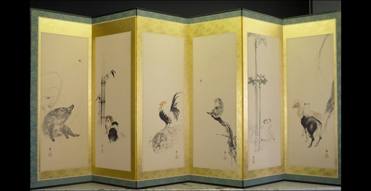 Zwölf Tierkreiszeichen | Suzuki Kason 鈴木華邨 | 1860-1919