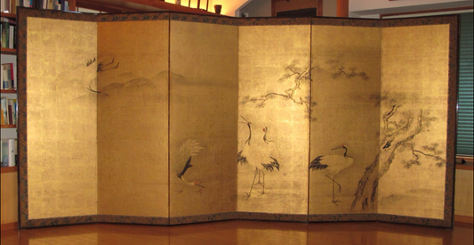 Kraniche, Kiefern | anonym | 18.Jh.