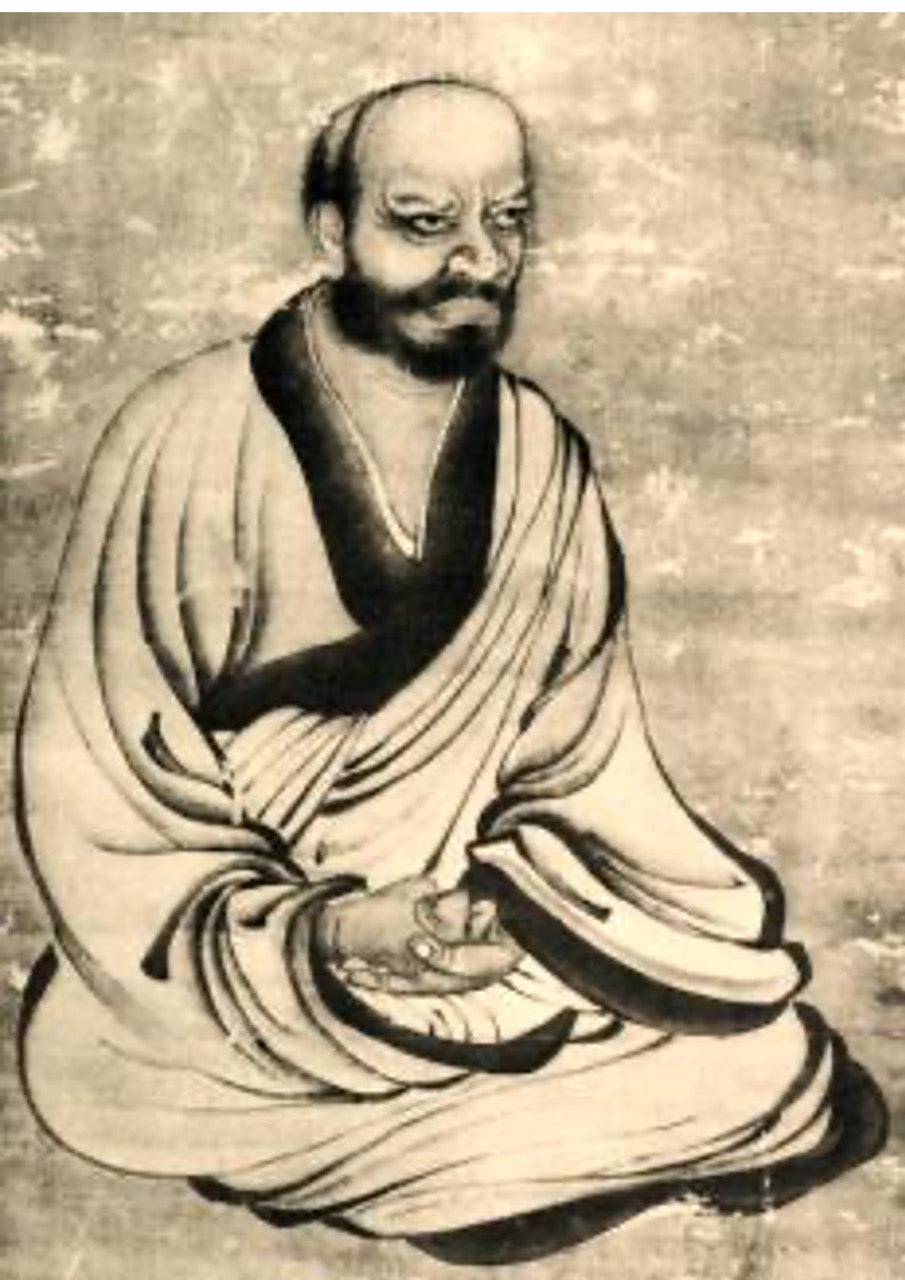 Kalligrafie „Erleuchtungsschrei“ katsu 喝 | Asahina Sōgen 朝比奈宗源  signiert mit 圓覚別峰 | 1881-1979