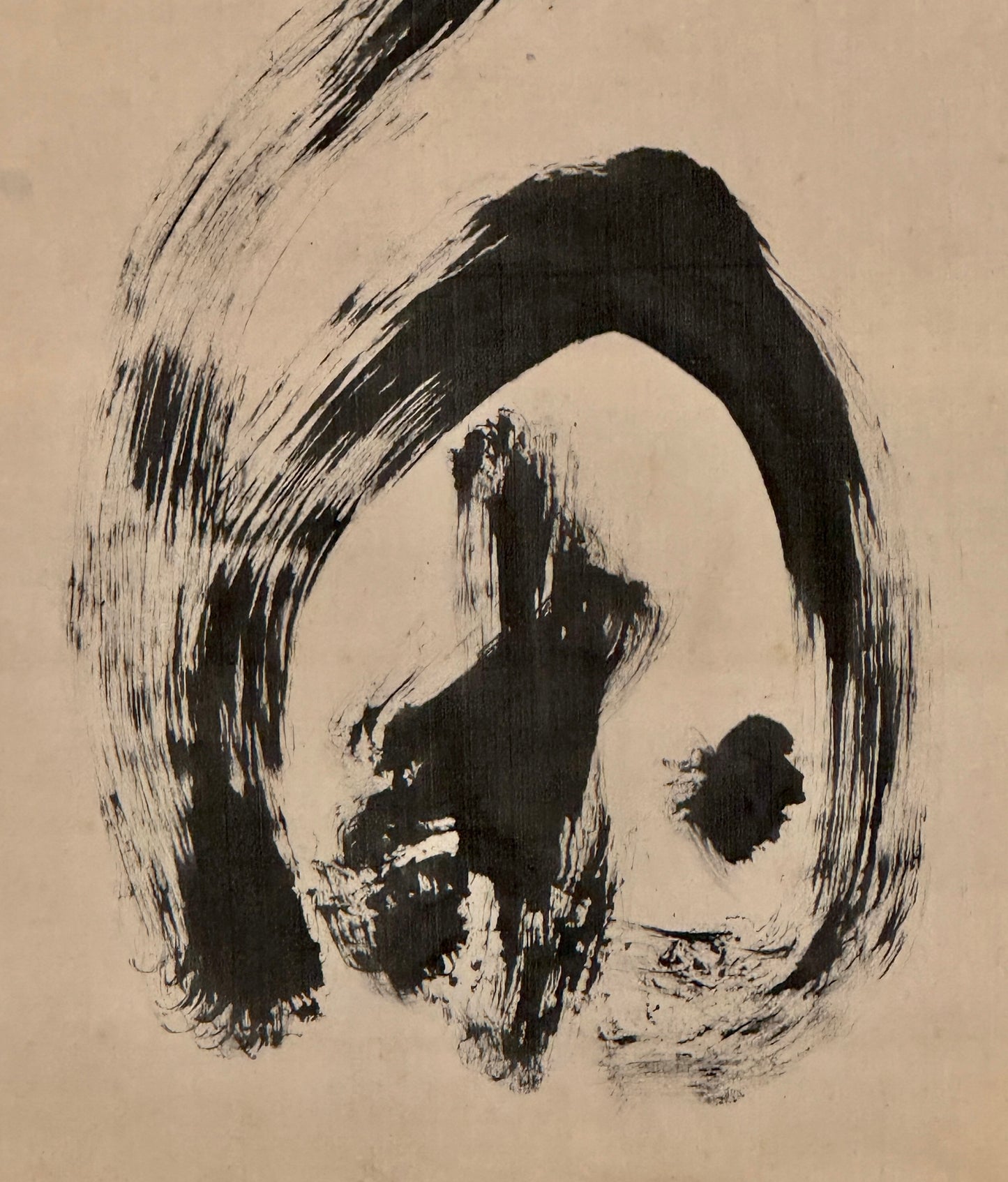 Kalligrafie „Kiefer, alt, Ruhe, Wolke“ | Kōzuki Tesshū 神月徹宗 | 1879-1937