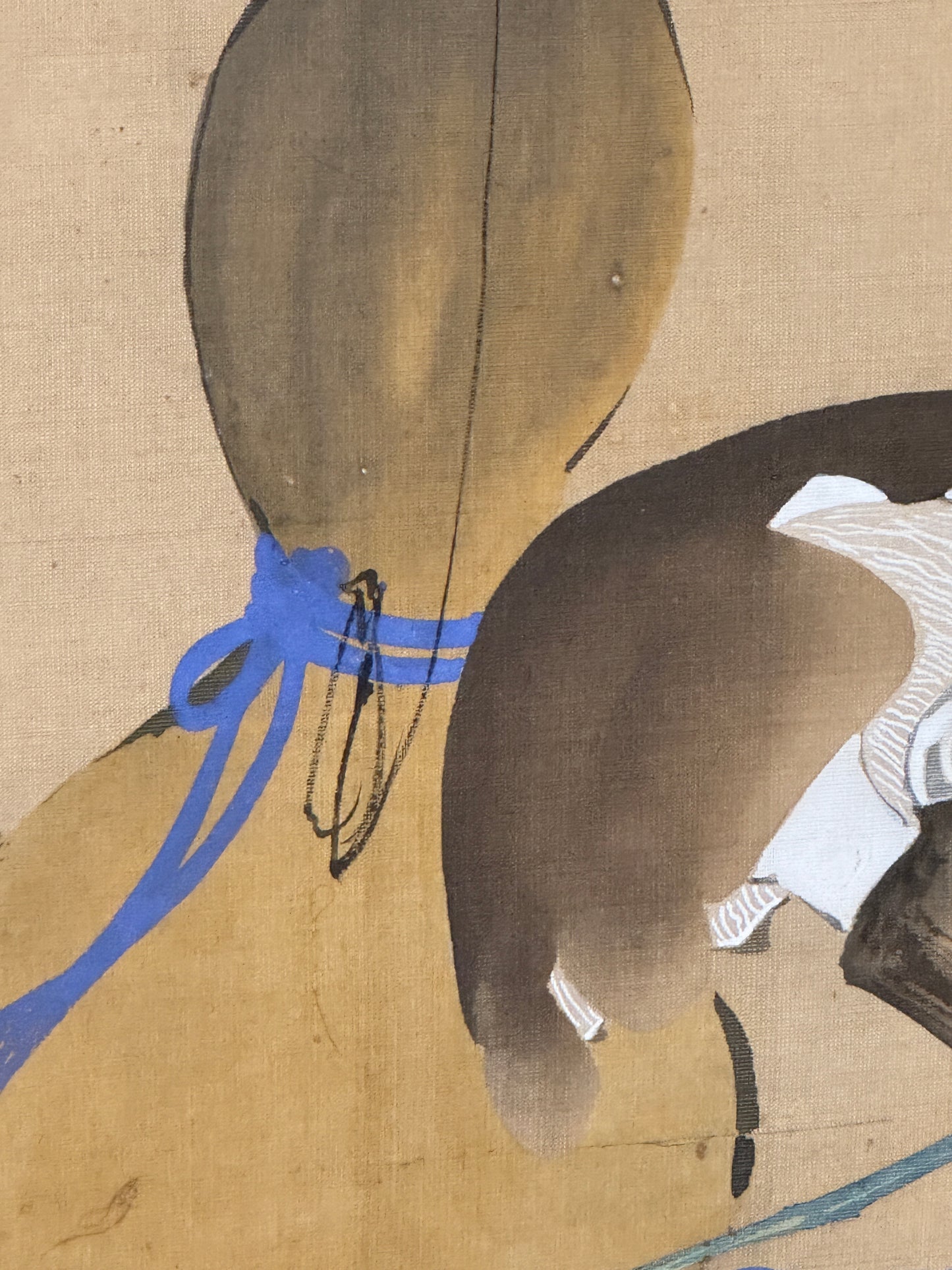 Stillleben – Kürbisförmige Sakeflasche und Pilze | Shibata Zeshin 柴田是 | 1807-1891