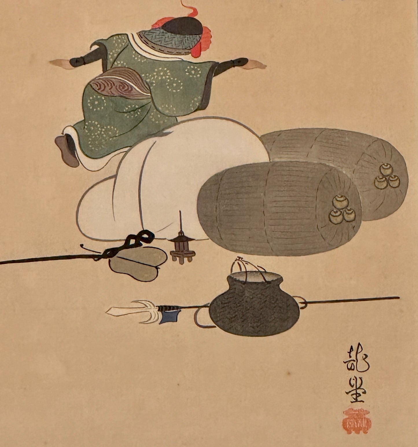Die Sieben Glücksgötter 七福神 | Okamoto Ryūdō 岡本龍堂 | 19.Jh.