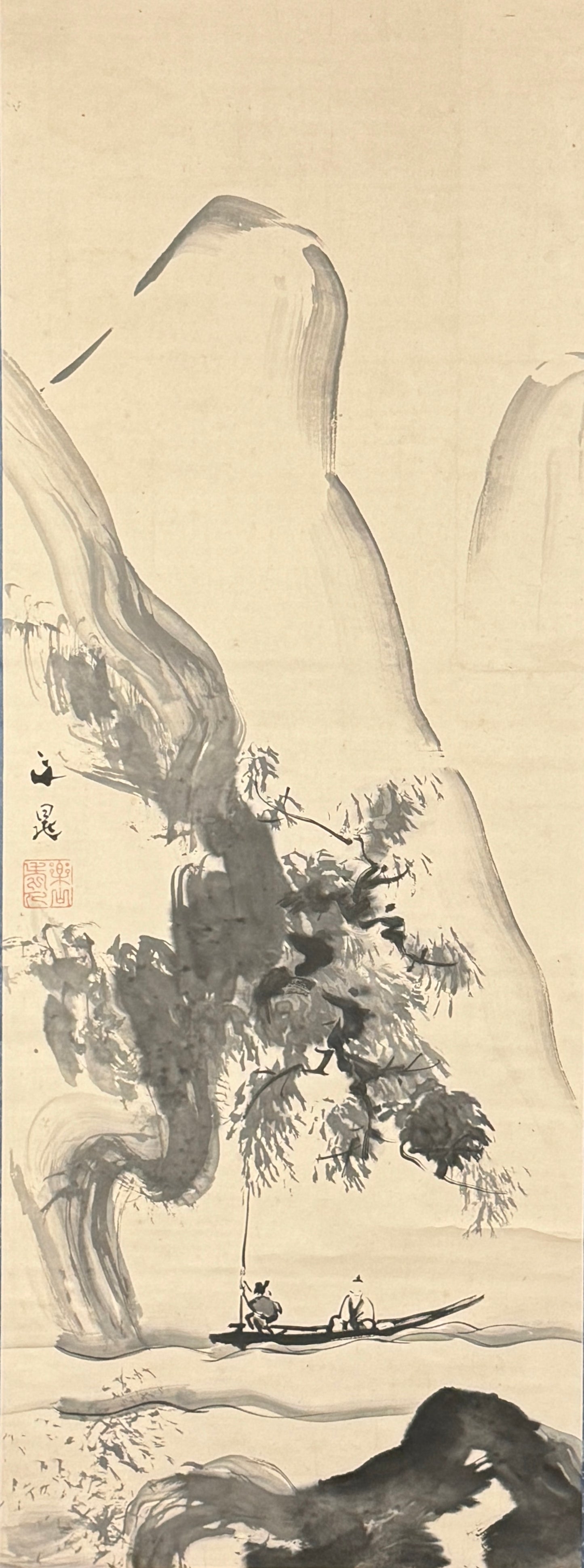 Landschaft, Bootsfahrt  |  Tani Bunchō 谷文晁  |  1763-1840