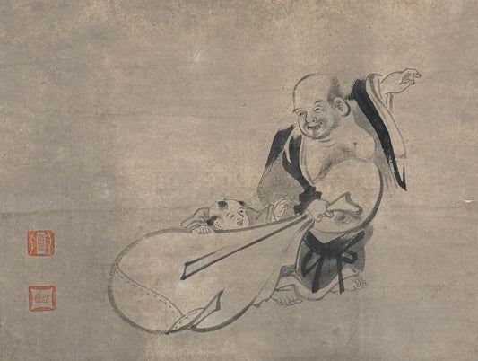 Hotei (Glücksgott)  |  Kanō Naonobu attr.  狩野尚信(伝)|  1607-1650