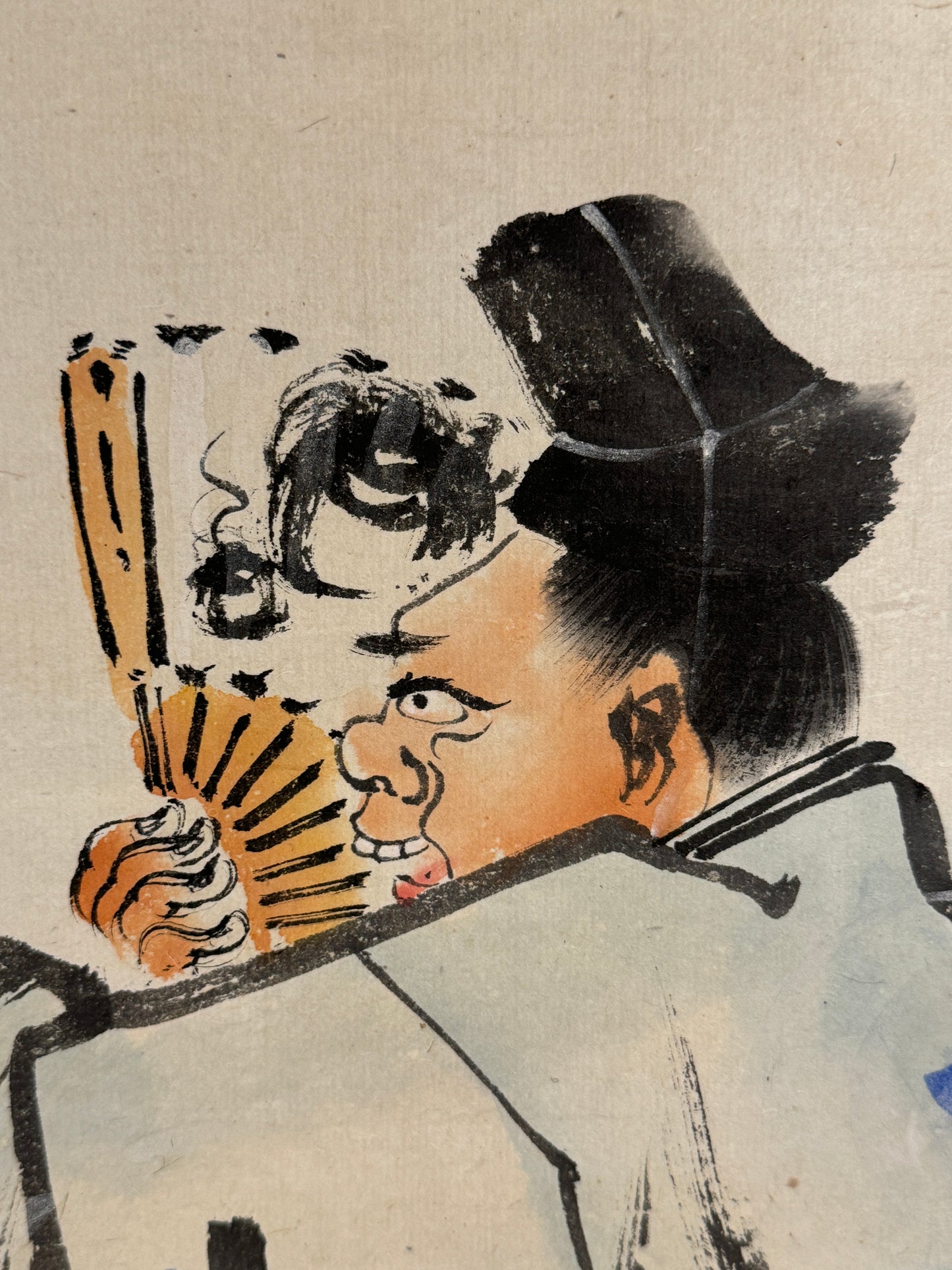 Zwei Manzai Performer  漫才 |  Kawanabe Kyōsai  河鍋暁斎 | 1831-1889