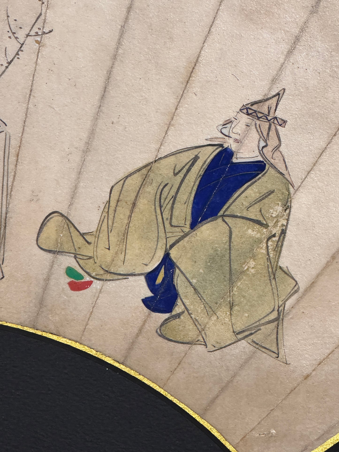 Fächerbild Nō-Stück „Kochō“ 胡蝶 | Tosa Mitsubumi 土佐光文 | 1812-1879