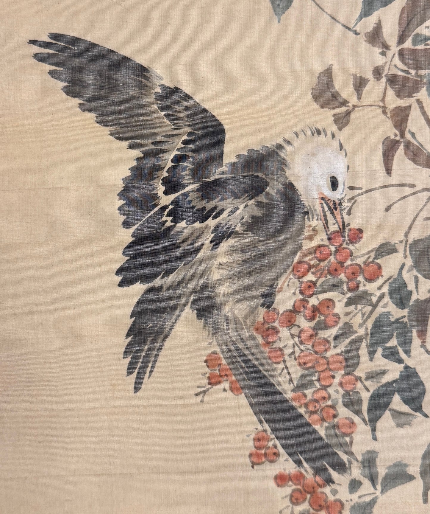 Two Birds on a Nandine Bush | Oda Kaisen 小田海僊 | 1785-1863