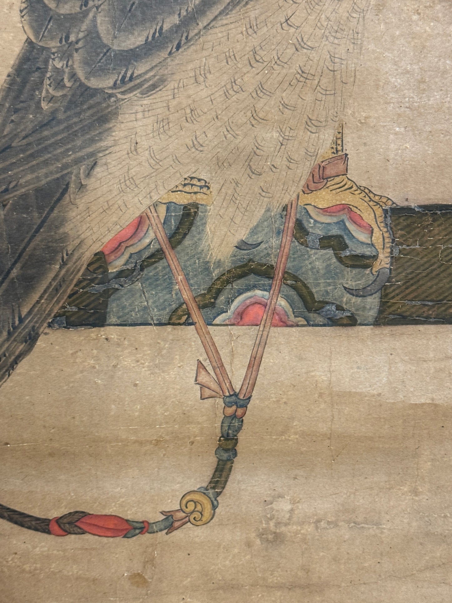 Falcon on decorative pole | Toki Tomikage 土岐富景 (possibly also 土岐頼芸 1501-1582, or 土岐洞文) | 16th century
