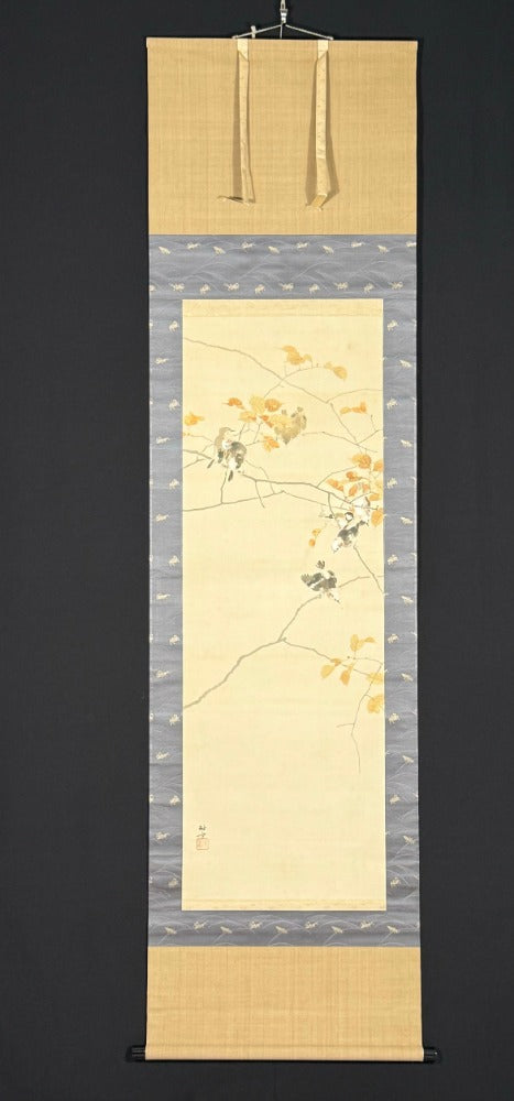 Tits in autumn | Yamada Kōun 山田耕雲 | 1878-1956