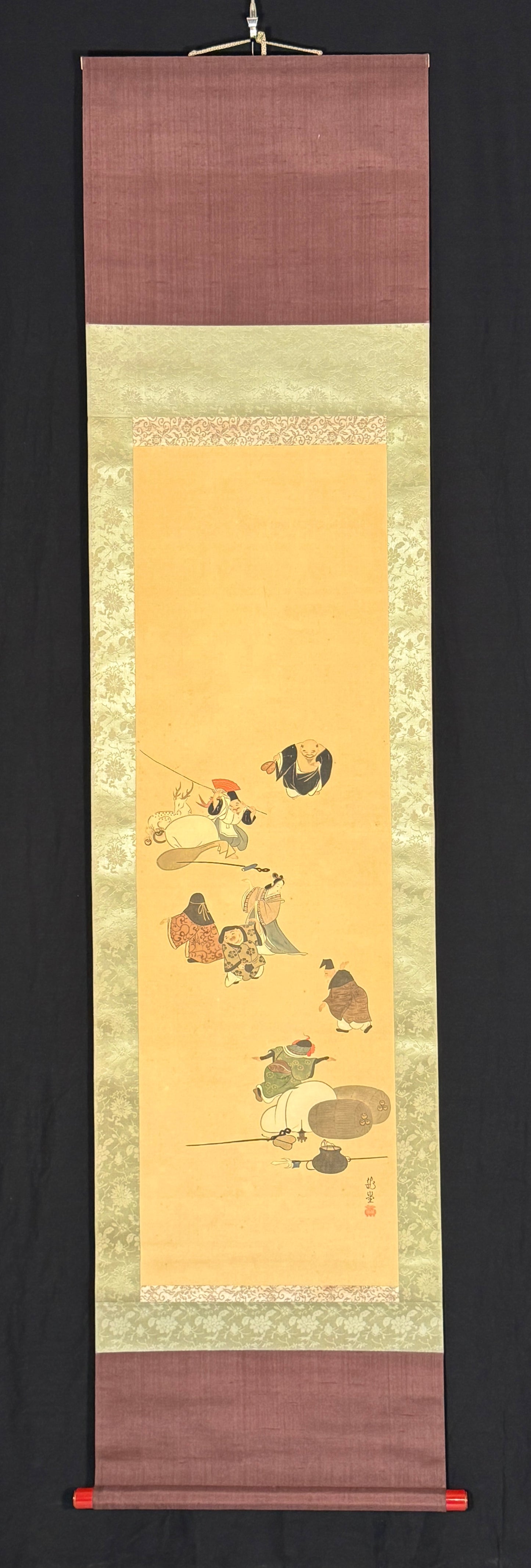 The Seven Gods of Fortune 七福神 | Okamoto Ryūdō 岡本龍堂 | 19th century