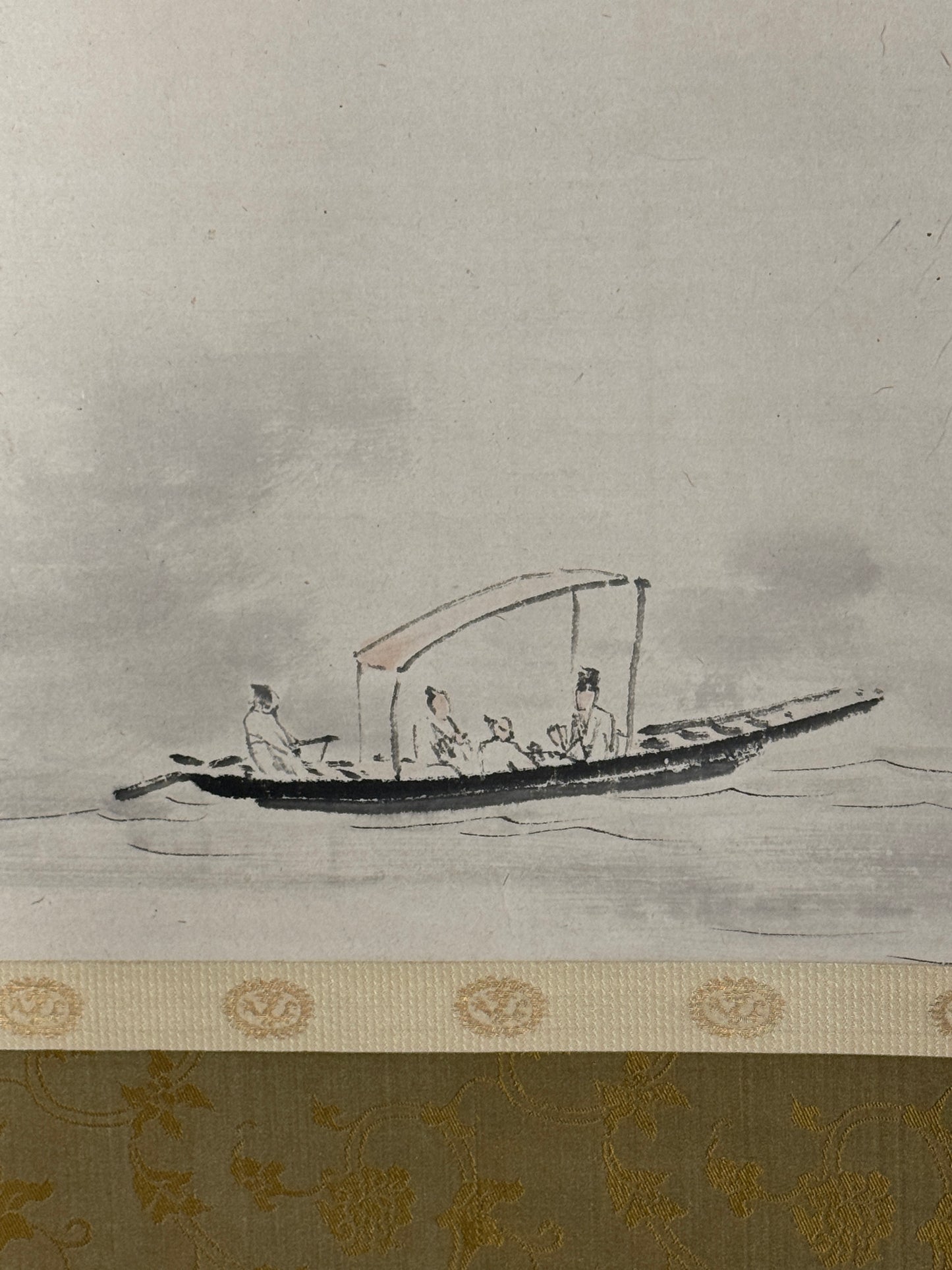 Landscape with boat | Mori Kansai 森寛斎 | 1814-1894 (painted in summer 1869)