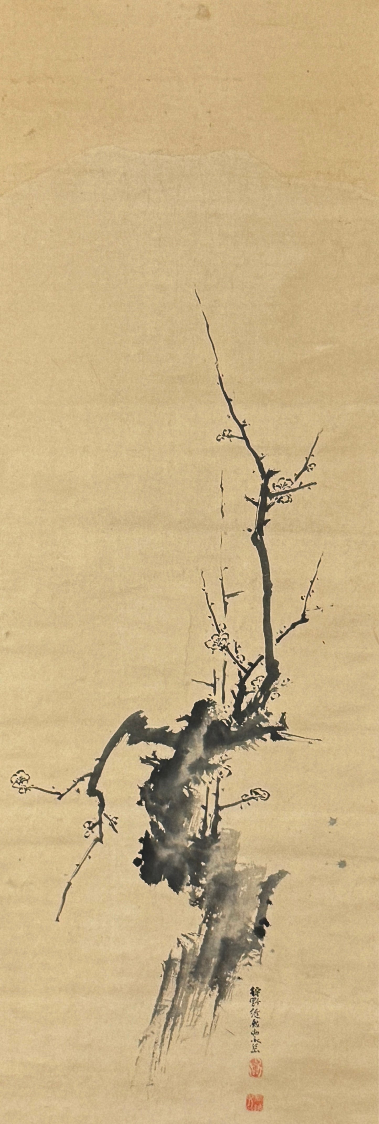 Old plum tree | Kanō Eigaku 狩野 永岳 | 1790-1867