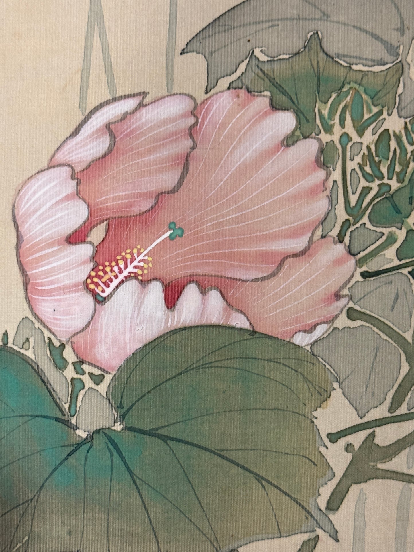 Snipes under Hibiscus 鴫二羽 | Gotō Kōho 五島耕畝 | 1882-1958
