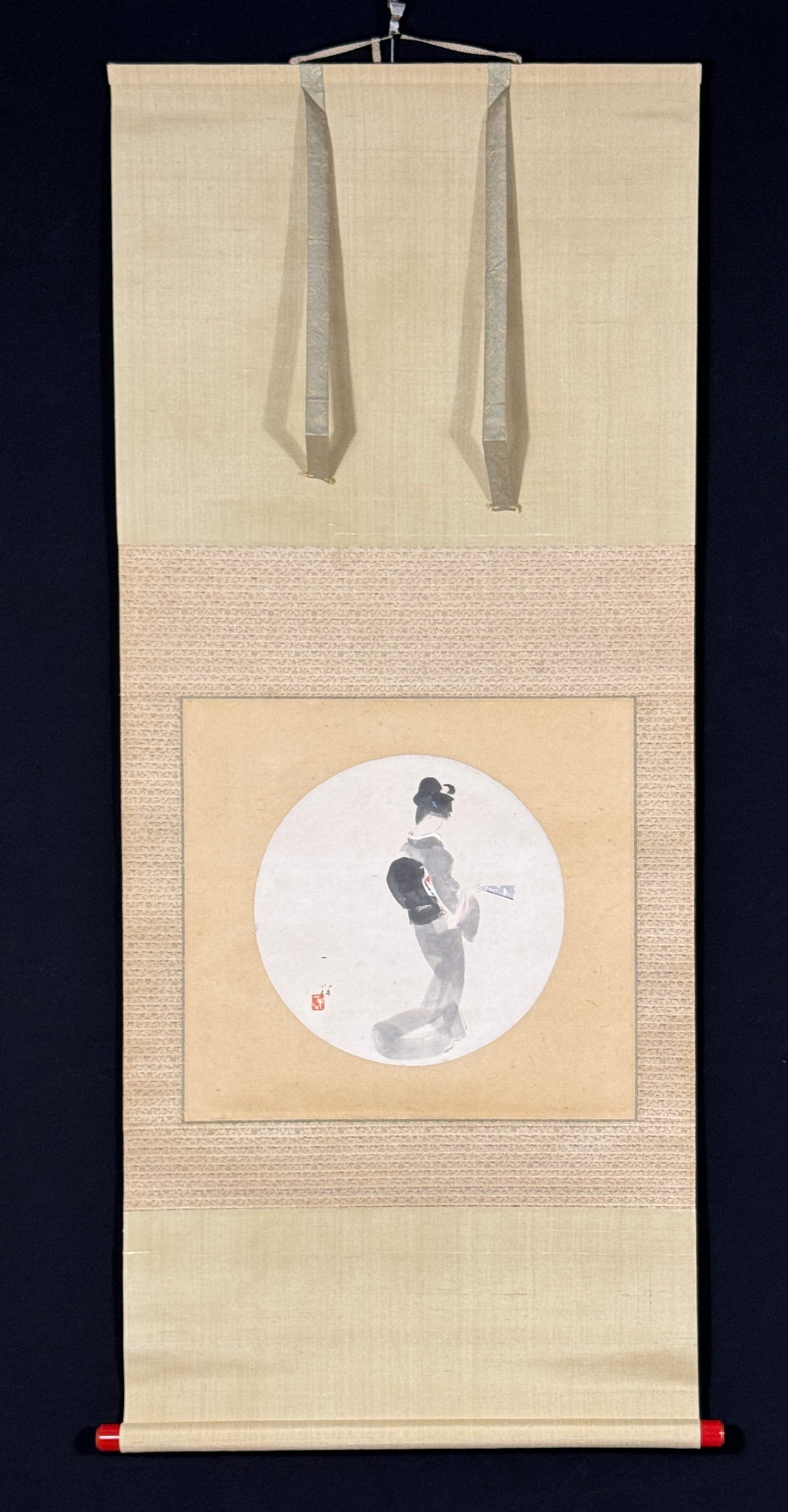 Rundbild Jiuta (das Tanzstück Yuki 雪 „Schnee“) | Matsumoto Ichiyō　松本一洋 | 1893-1952