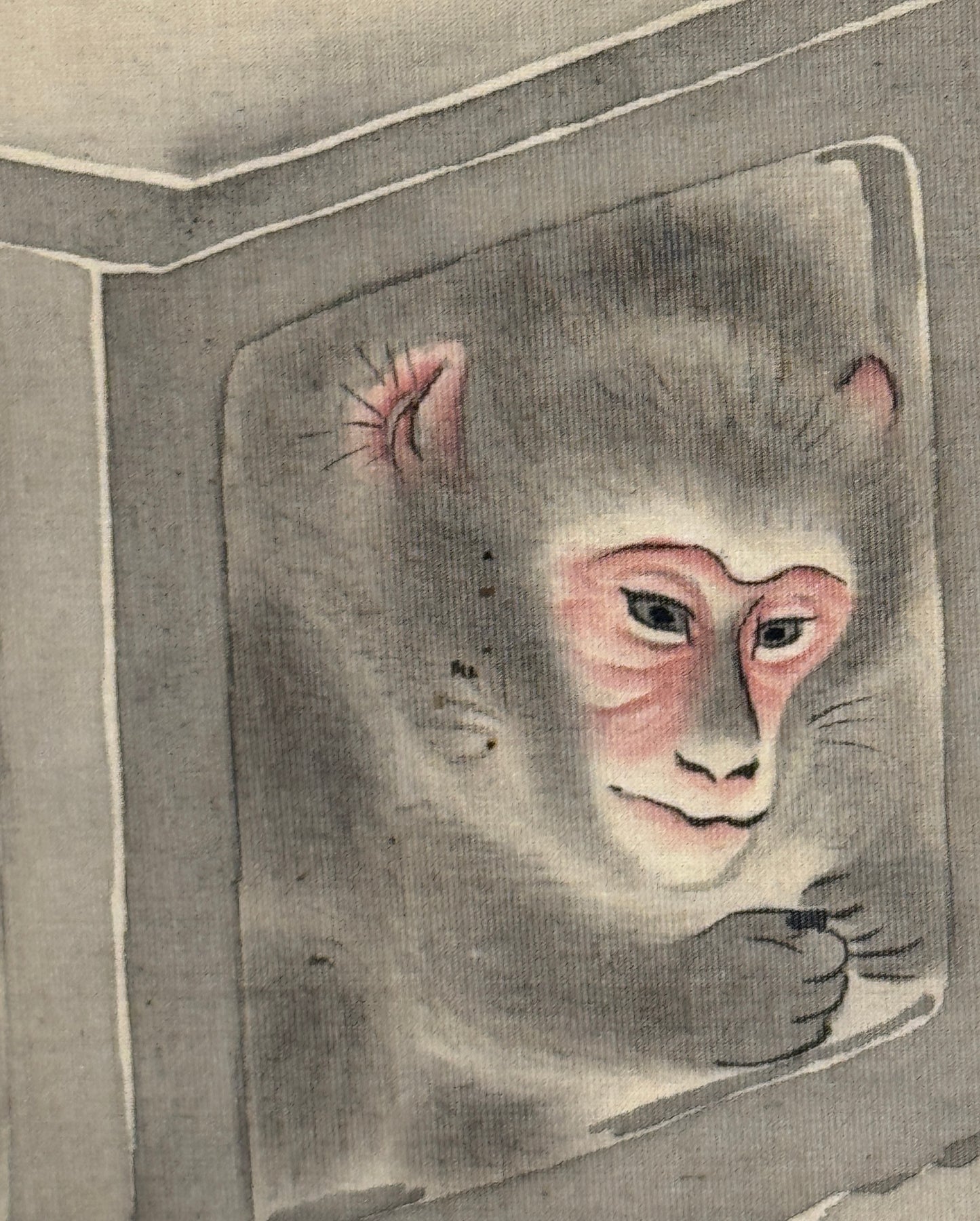 Affen in Tempellaternen im Schnee | Mori Ippō 森一鳳 | 1798-1871