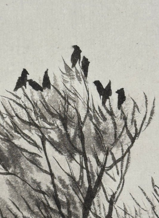 Raben im Herbst | Yamamoto Shunkyō 山元春挙 | 1872-1933