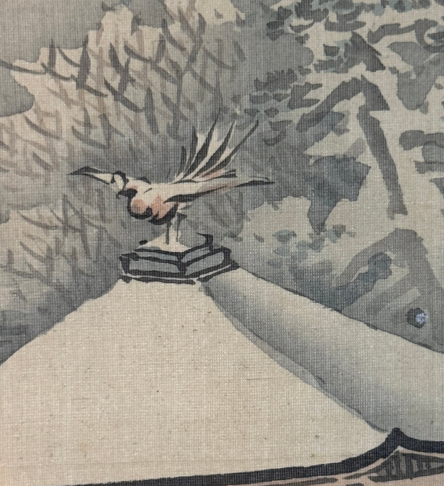 Kinkakuji in Winter 冬景色の金閣寺 | Mori Kansai 森寛斎 | 1814-1894 (painted 1869)