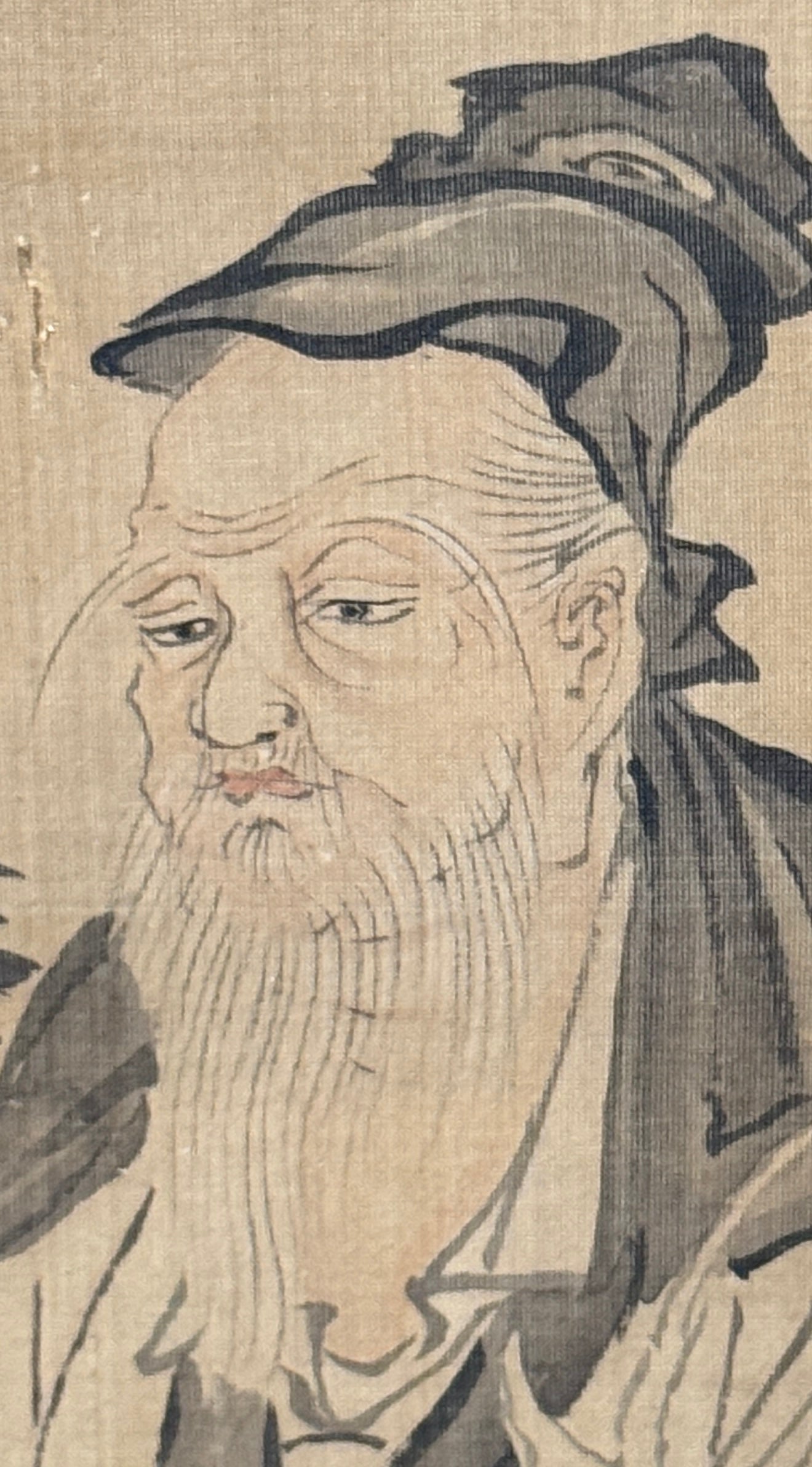 Kalligrafie Triptychon „langes Leben/Jurōjin/Glück“  寿/寿老人/福 | Kanō Tsunenobu  狩野常信 | 1636-1713