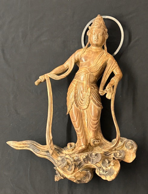 Dancer sculpture from the Phoenix Hall of Byōdōin | Workshop of Jōchō (d. 1057) | 11th century (copy presumably 1960)