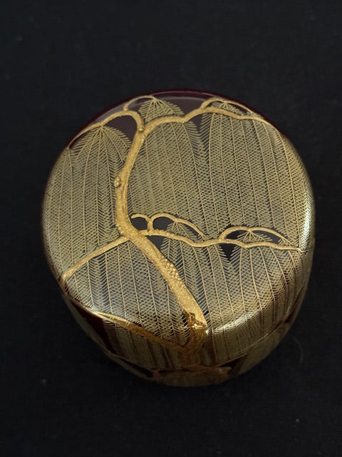 Weide auf natsume (Teedose) | Nakayama Yukihiko 中山幸比古 | 1956 -