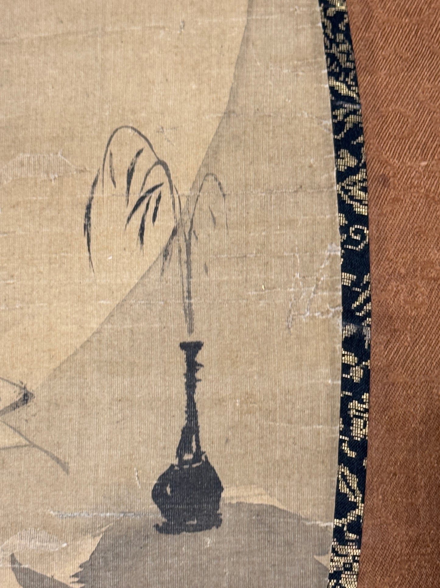 Kwannon in Fan Format 観音 | Kanō Eishin 狩野永真 | 1692-1731