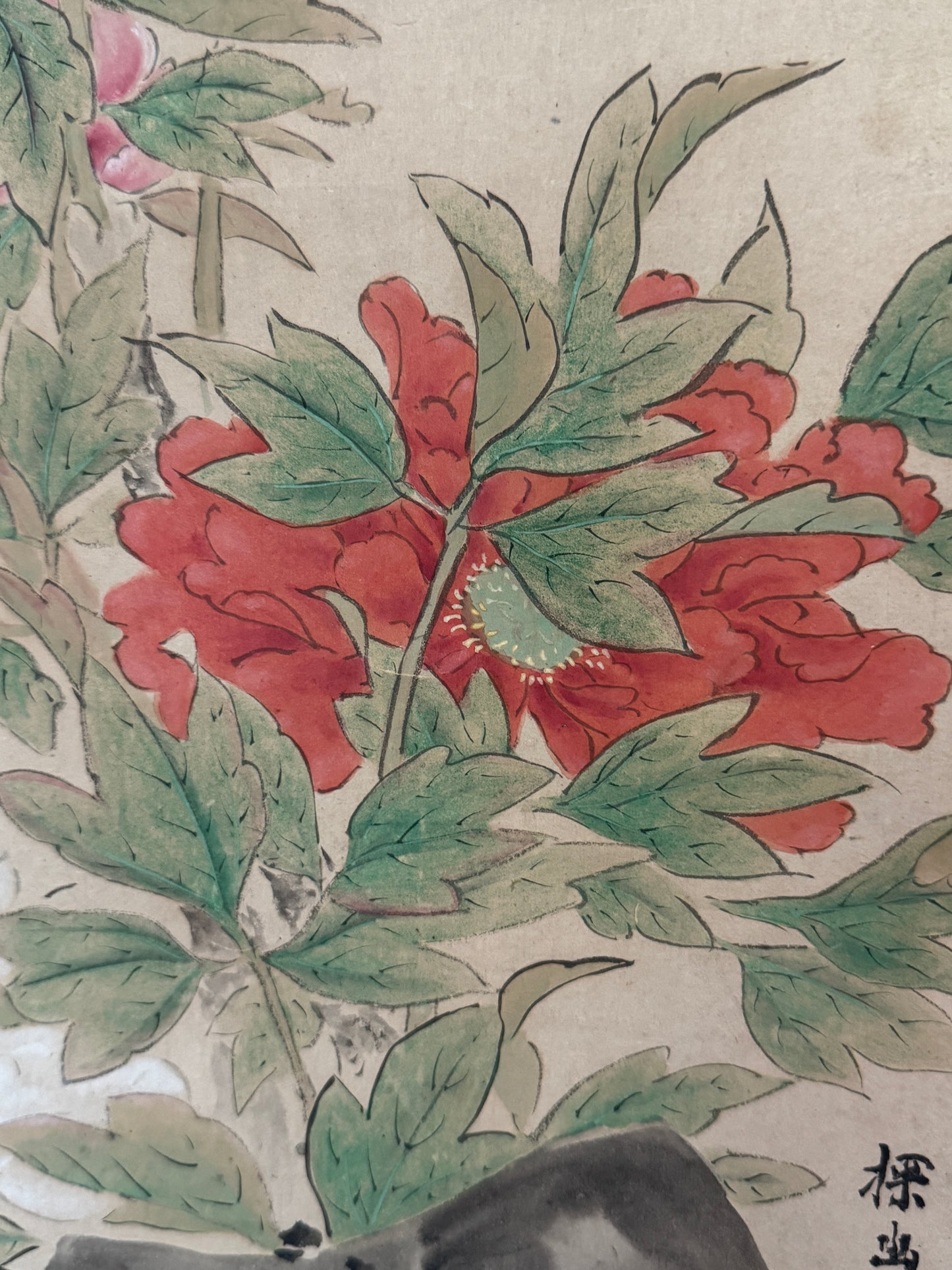 Peonies | Kanō Tan'yū 狩野探幽 | 1602-1674