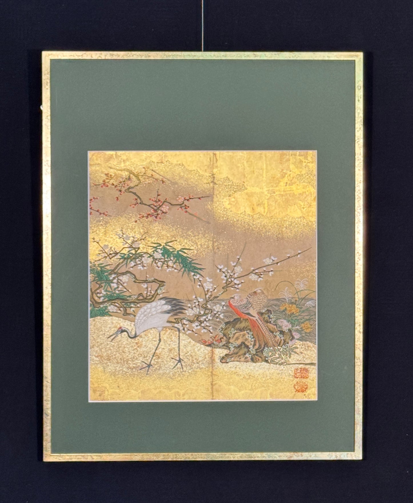 Flowers and Crane | anonymous | 18th Century