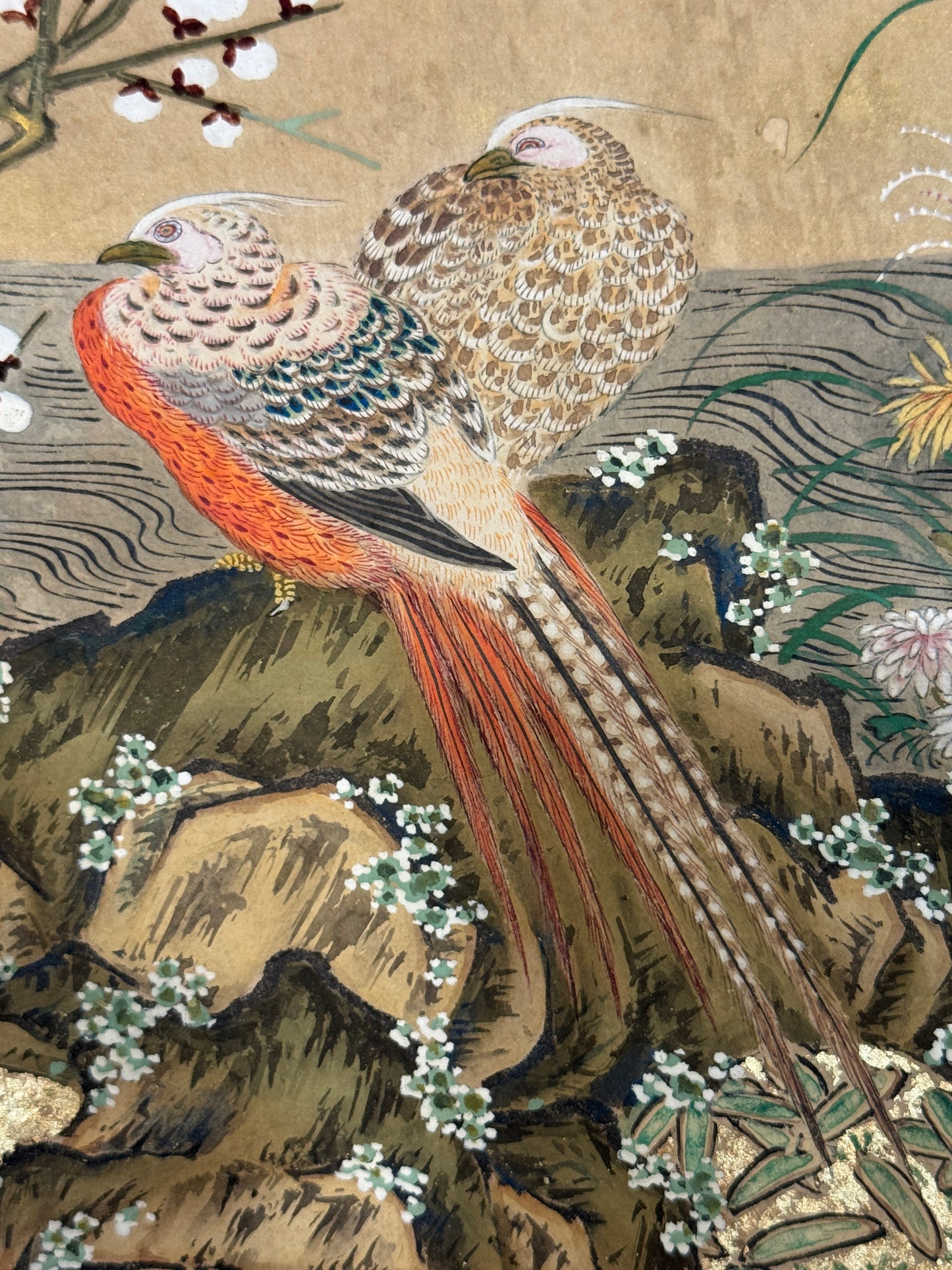 Flowers and Crane | anonymous | 18th Century