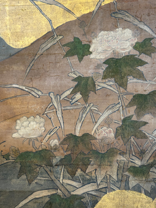 Egret and Peonies on a Gold Ground | anonymous | 18th Century