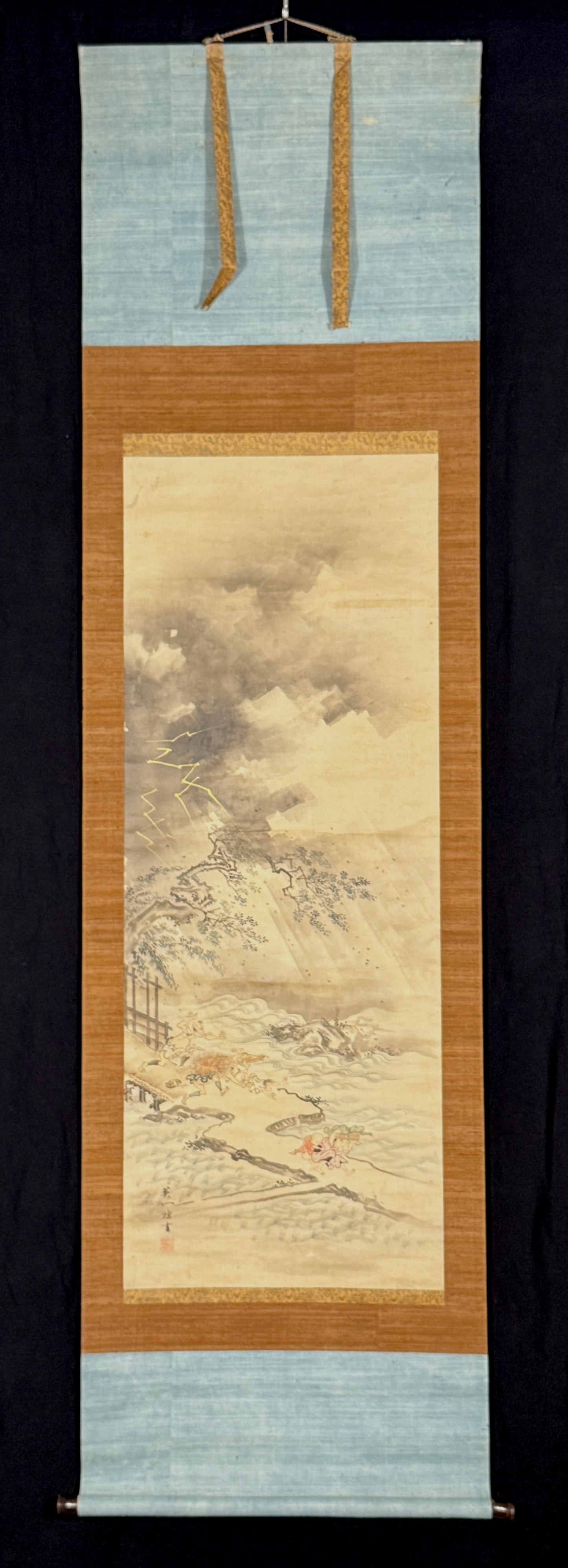 Gewitter 田舎の夕立 | Hanabusa Itchō 英 一蝶 | 1652-1724