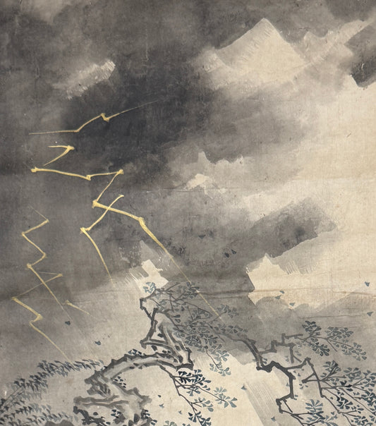 Gewitter 田舎の夕立 | Hanabusa Itchō 英 一蝶 | 1652-1724