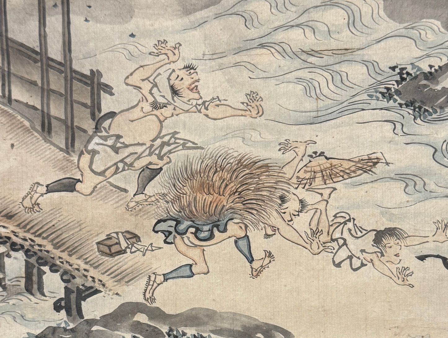 Gewitter 田舎の夕立 | Hanabusa Itchō 英 一蝶 | 1652-1724