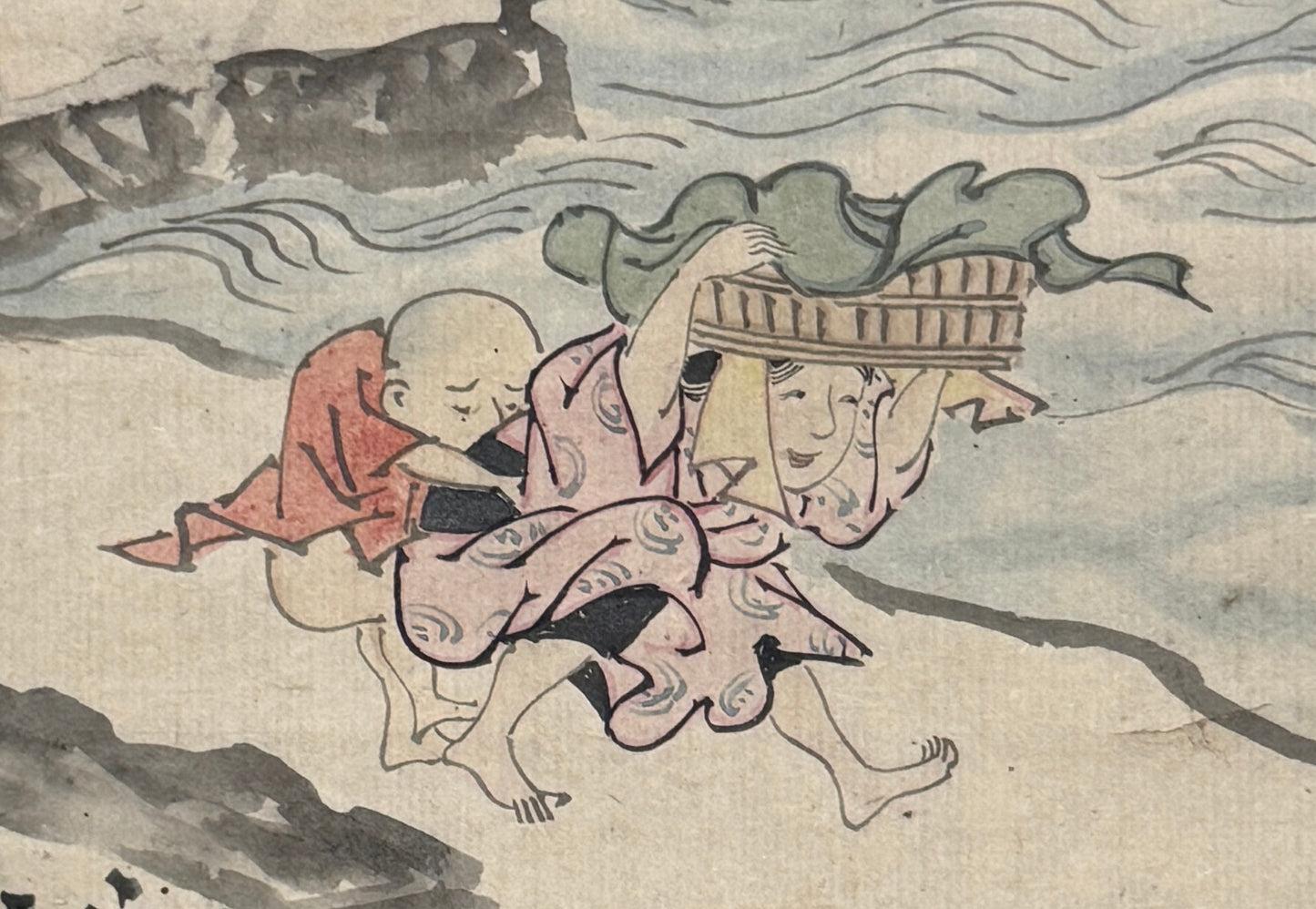 Gewitter 田舎の夕立 | Hanabusa Itchō 英 一蝶 | 1652-1724