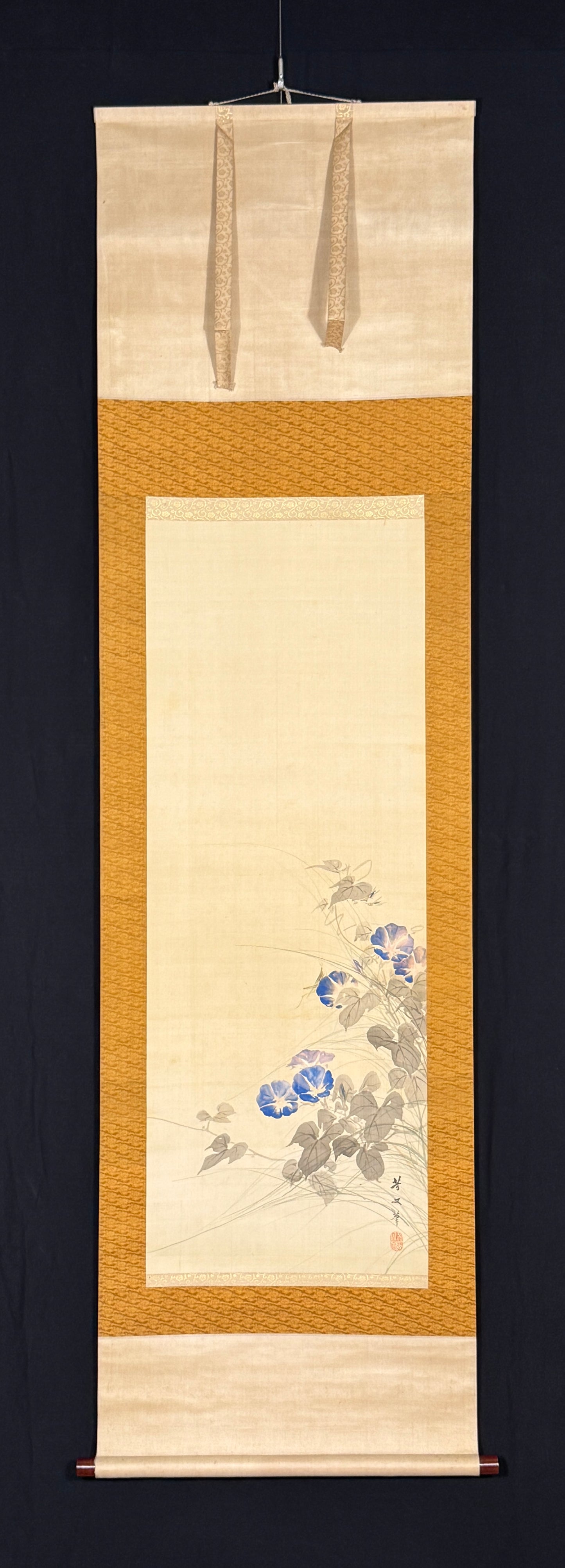 Blaue Winden | Kikuchi Hōbun  菊池芳文 | 1862-1918