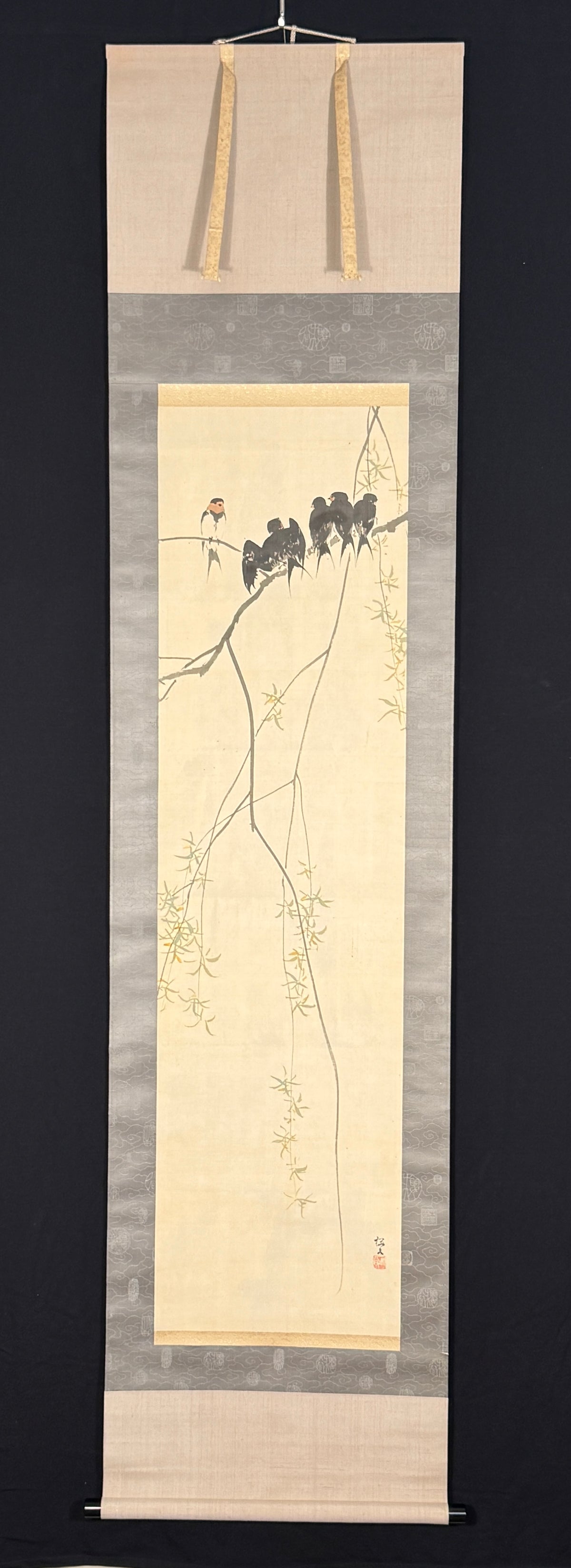 Schwalben auf Weide | Konoshima Ōkoku 木島桜谷 | 1877-1938
