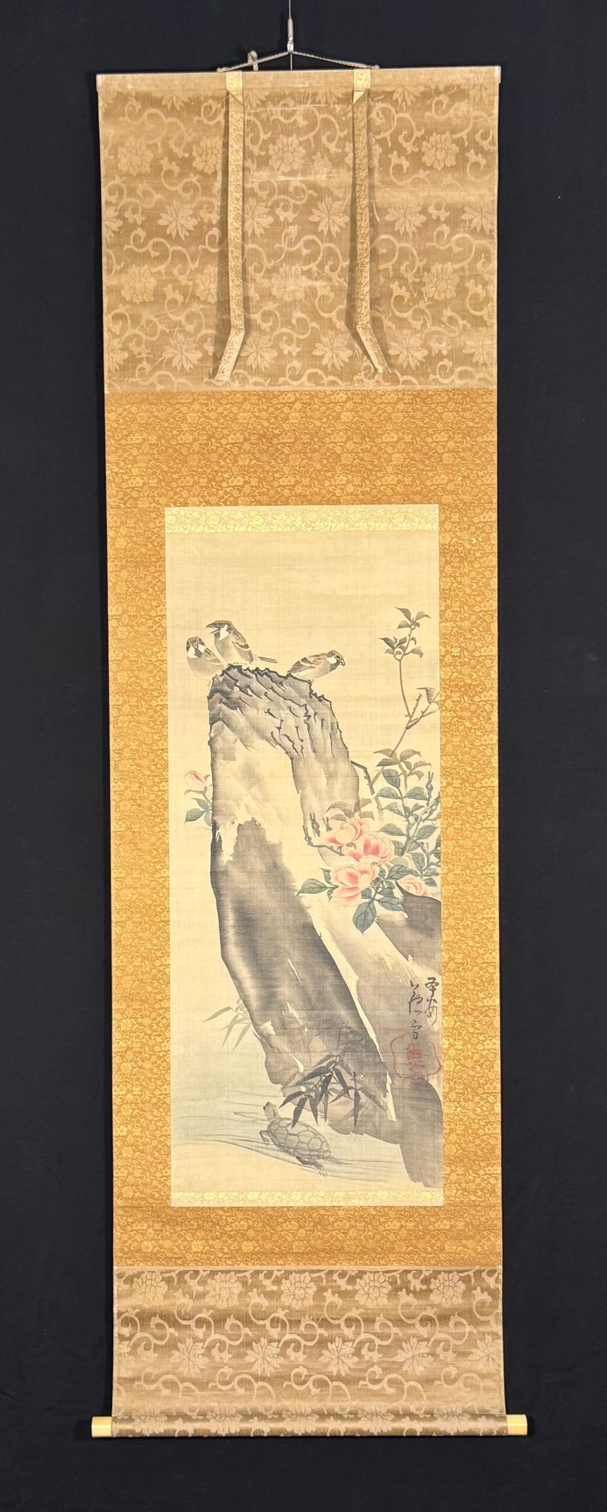 Spatzen und Schildkröten 雀と亀 | Nagasawa Rosetsu 長沢芦雪 | 1755-1799