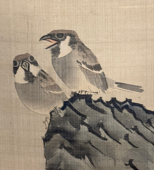 Spatzen und Schildkröten 雀と亀 | Nagasawa Rosetsu 長沢芦雪 | 1755-1799